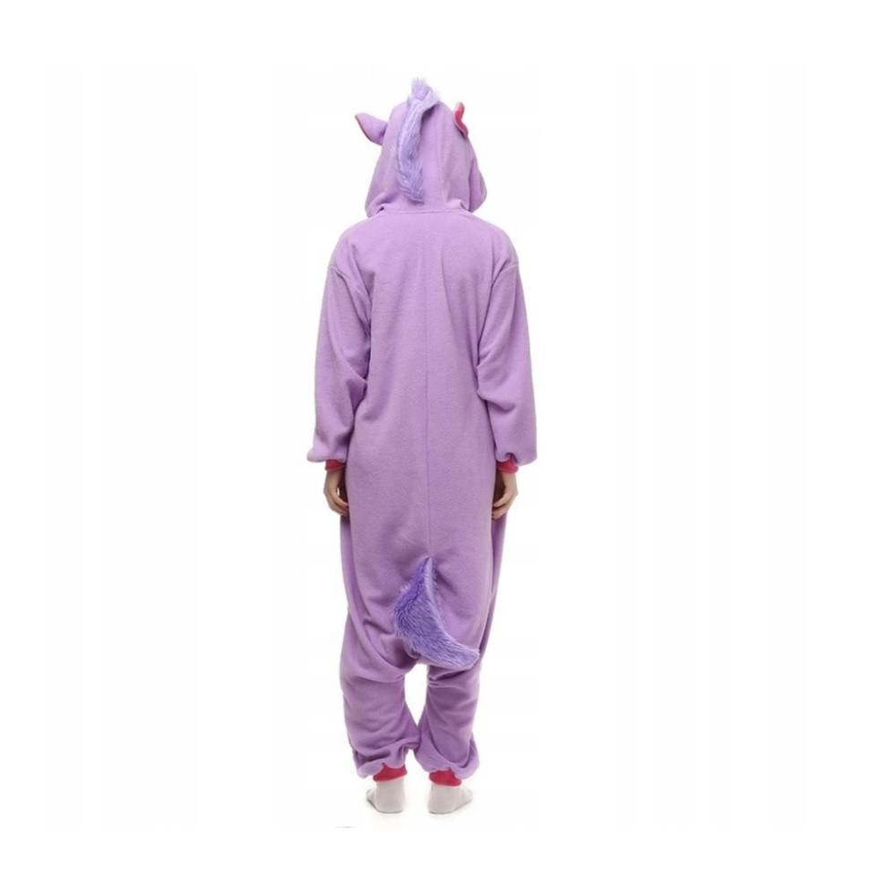 ONESIE JEDNOROŻEC DRES PRZEBRANIE KIGURUMI PIŻAMA FIOLETOWA UNICORN S
