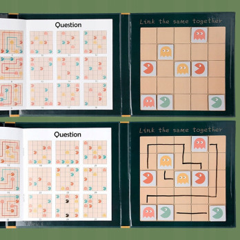 PUZZLE MAGNETYCZNE EDUKACYJNE GEOMETRIA LOGICZNA MONTESSORI PREZENT