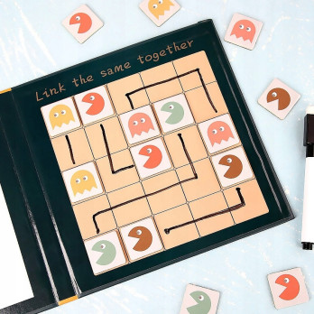 PUZZLE MAGNETYCZNE EDUKACYJNE GEOMETRIA LOGICZNA MONTESSORI PREZENT