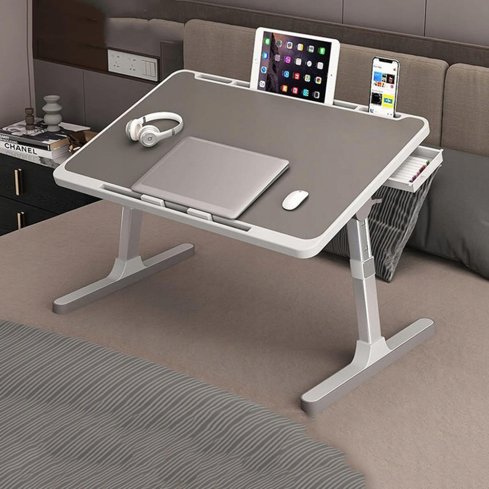 REGULOWANY DUŻY STOLIK POD LAPTOPA UCHWYT SKŁADANE NOGI MINI BIURKO