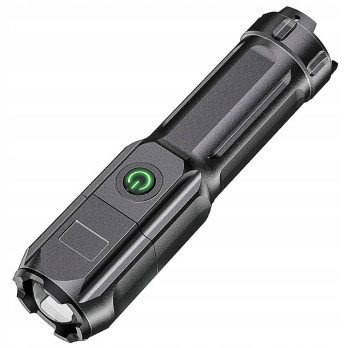 LATARKA LED KIESZONKOWA RĘCZNA SUPER JASNA USB ABS WODOODPORNA MOCNA