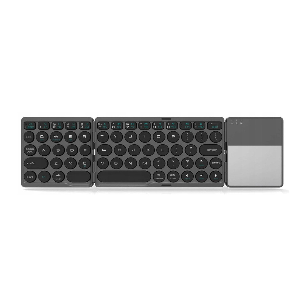 KLAWIATURA BEZPRZEWODOWA BLUETOOTH TOUCHPAD SKŁADANA PODRĘCZNA PODRÓŻNA