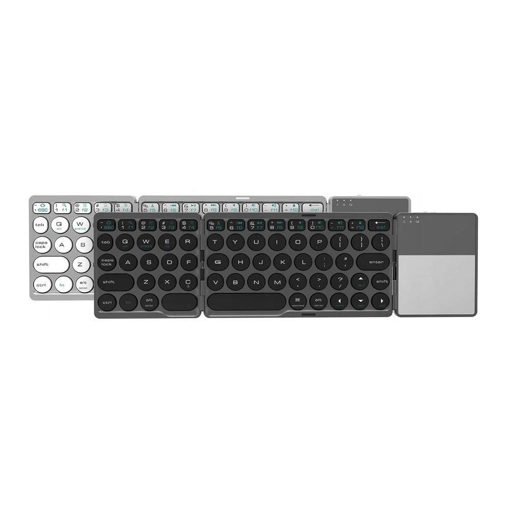 KLAWIATURA BEZPRZEWODOWA BLUETOOTH TOUCHPAD SKŁADANA PODRĘCZNA PODRÓŻNA