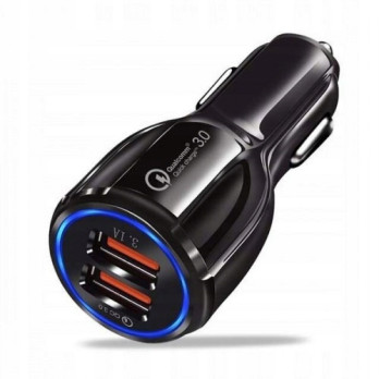 ŁADOWARKA SAMOCHODOWA 2x USB QUICK CHARGE 3.0 12V
