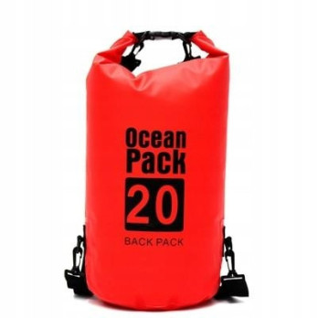 PLECAK WODOODPORNY OCEAN PACK DRY BAG TORBA 20L CZERWONA