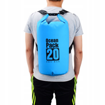 PLECAK WODOODPORNY OCEAN PACK DRY BAG TORBA 20L NIEBIESKA