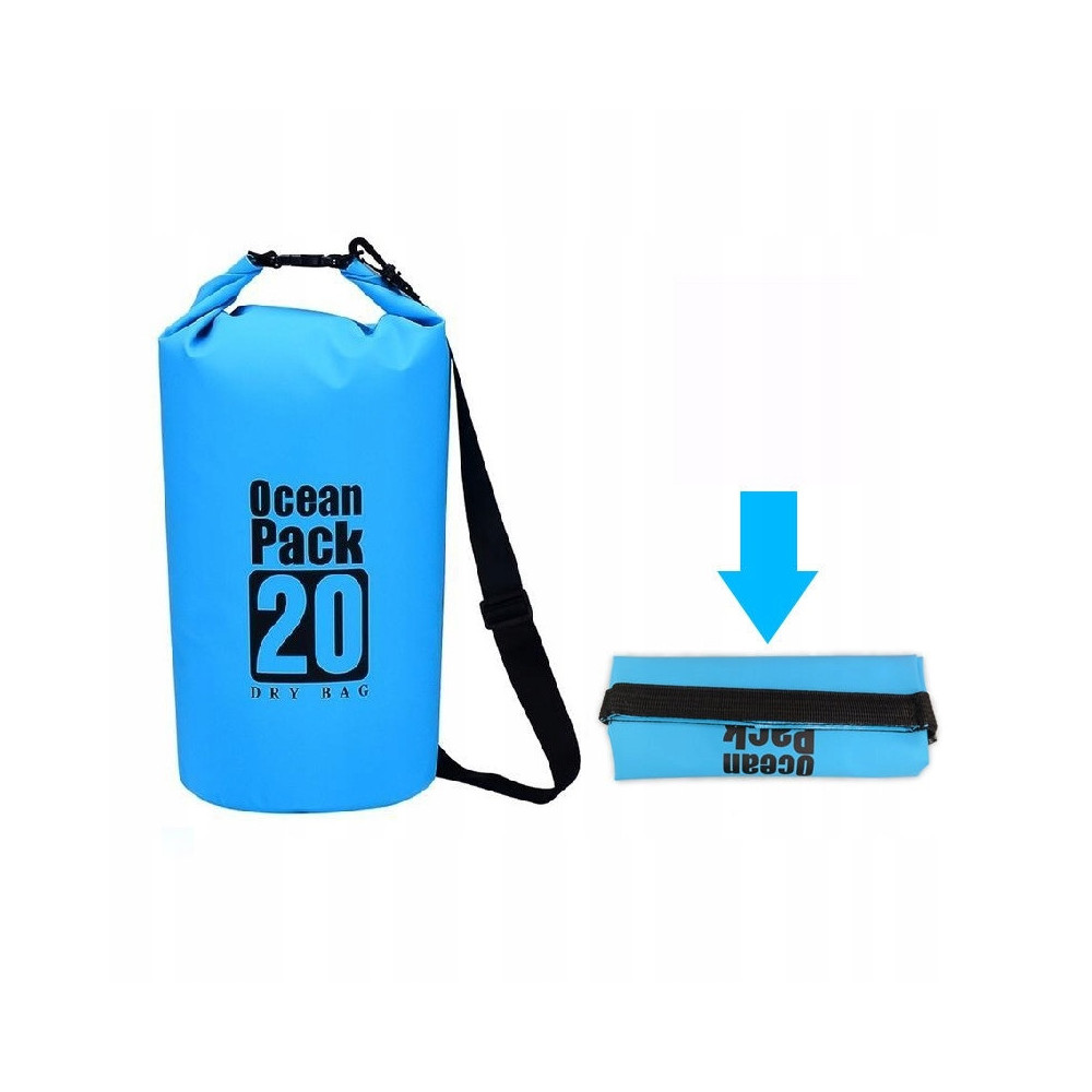 PLECAK WODOODPORNY OCEAN PACK DRY BAG TORBA 20L NIEBIESKA