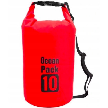 WOREK WODOODPORNY OCEAN PACK DRY BAG TORBA 10L CZERWONA