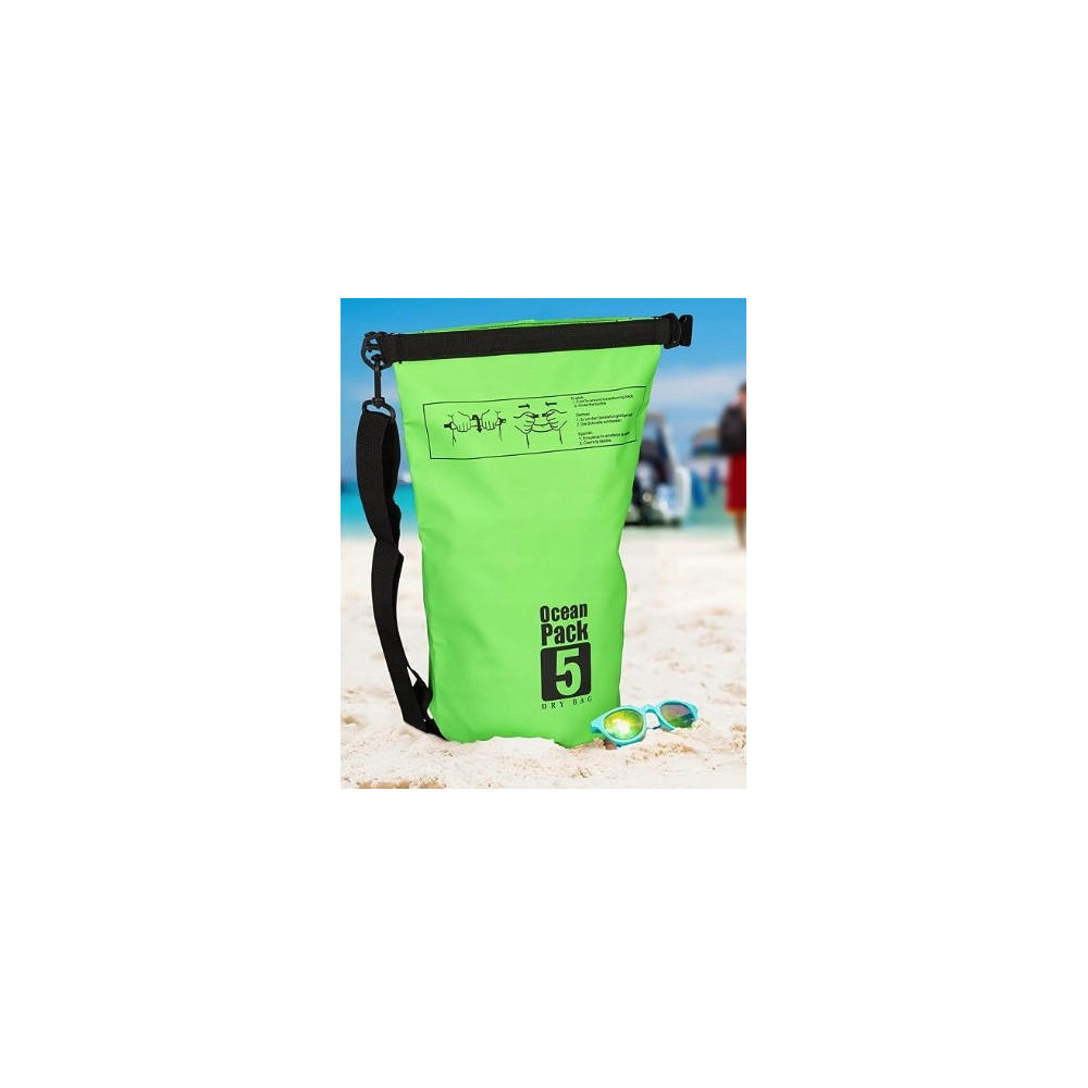 WOREK WODOODPORNY OCEAN PACK DRY BAG TORBA 5L ZIELONY