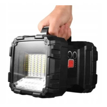 LATARKA AKUMULATOROWA SZPERACZ POWERBANK LED USB CZARNA