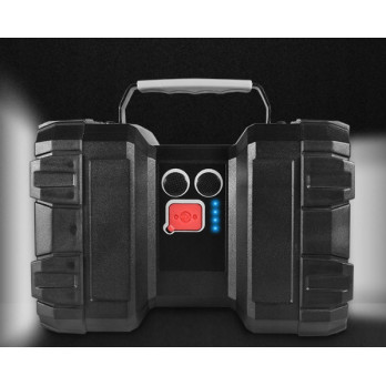 LATARKA AKUMULATOROWA SZPERACZ POWERBANK LED USB CZARNA