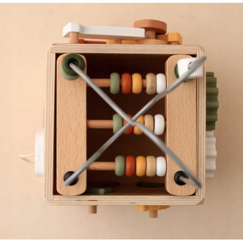 WIELOFUNKCYJNA DREWNIANA ZABAWKA EDUKACYJNA SORTER DO UKŁADANIA MONTESSORI