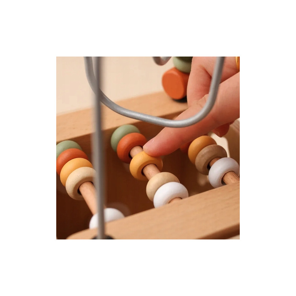 WIELOFUNKCYJNA DREWNIANA ZABAWKA EDUKACYJNA SORTER DO UKŁADANIA MONTESSORI