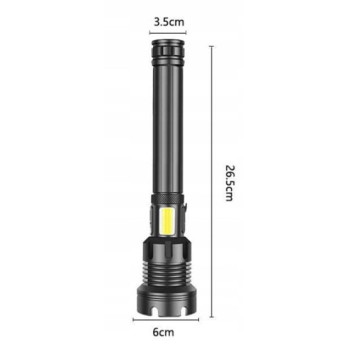 MOCNA LATARKA TAKTYCZNA LED XHP160 COB 10000 LUMENÓW SZPERACZ