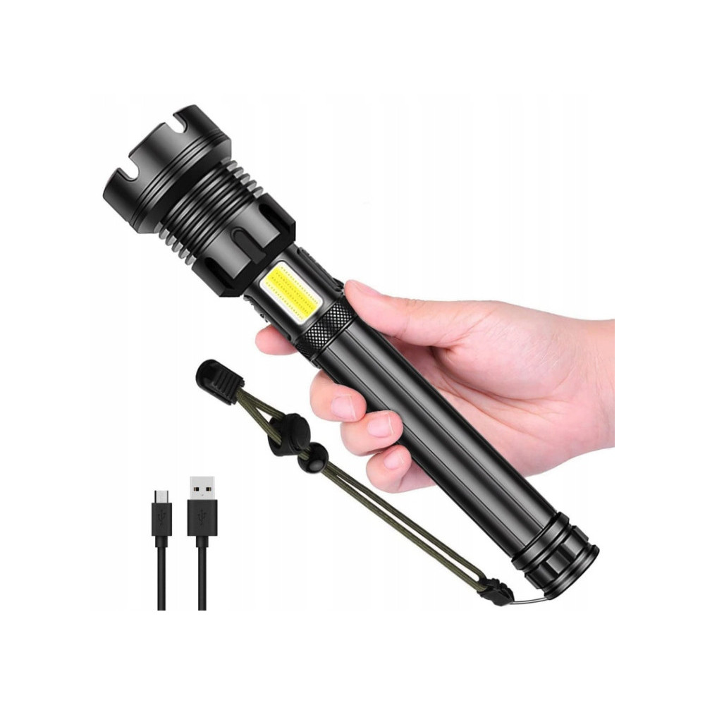 MOCNA LATARKA TAKTYCZNA LED XHP160 COB 10000 LUMENÓW SZPERACZ