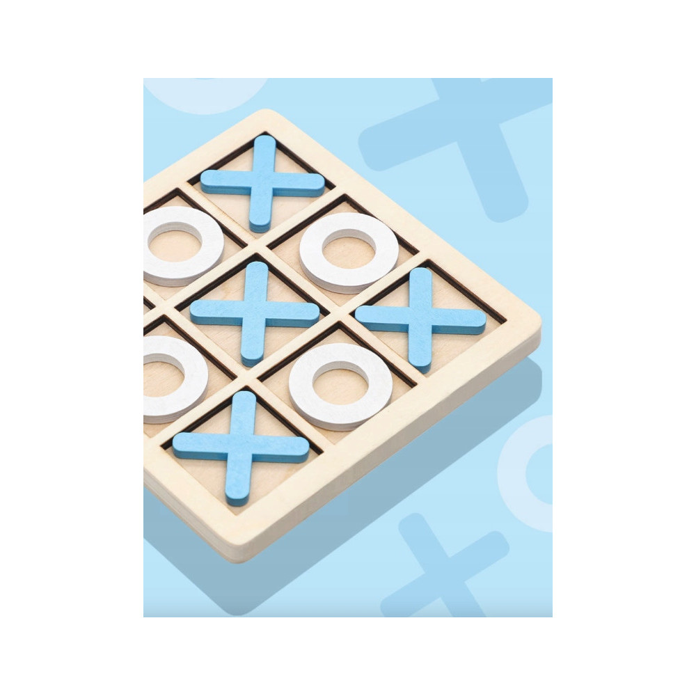 KÓŁKO I KRZYŻYK DLA DZIECI GRA ZABAWKA DREWNIANA TIC TAC TOE