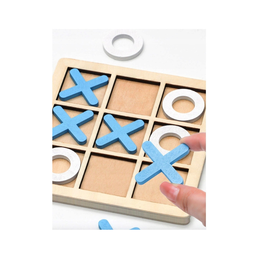 KÓŁKO I KRZYŻYK DLA DZIECI GRA ZABAWKA DREWNIANA TIC TAC TOE