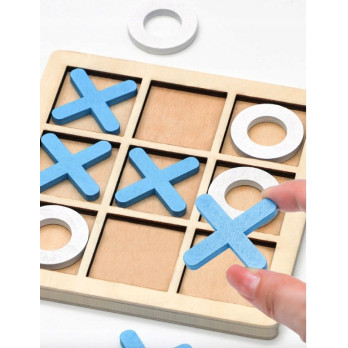KÓŁKO I KRZYŻYK DLA DZIECI GRA ZABAWKA DREWNIANA TIC TAC TOE