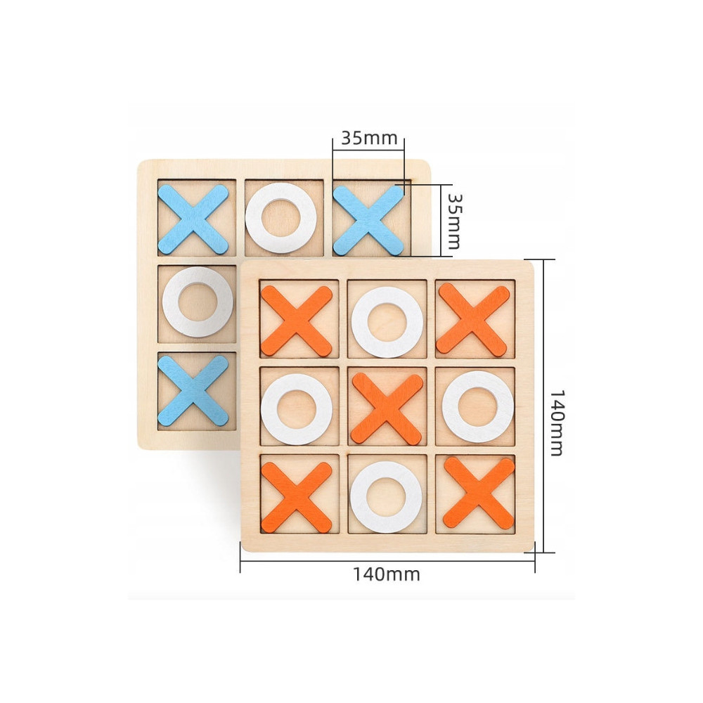 KÓŁKO I KRZYŻYK DLA DZIECI GRA ZABAWKA DREWNIANA TIC TAC TOE