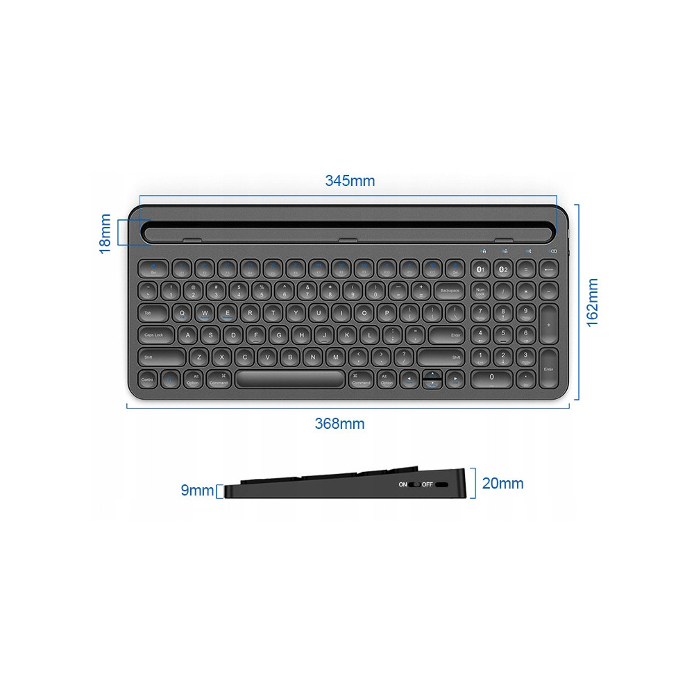 KLAWIATURA BEZPRZEWODOWA BLUETOOTH WINDOWS iOS