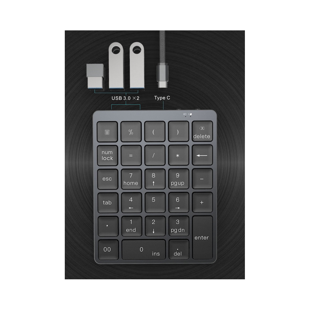 BEZPRZEWODOWA KLAWIATURA NUMERYCZNA BLUETOOTH HUB