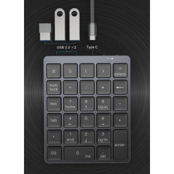 BEZPRZEWODOWA KLAWIATURA NUMERYCZNA BLUETOOTH HUB