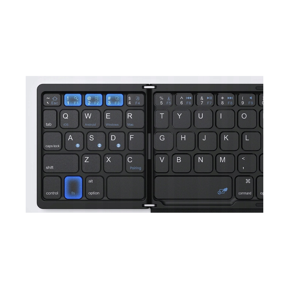 BEZPRZEWODOWA MINI KLAWIATURA BLUETOOTH TOUCHPAD SKŁADANA