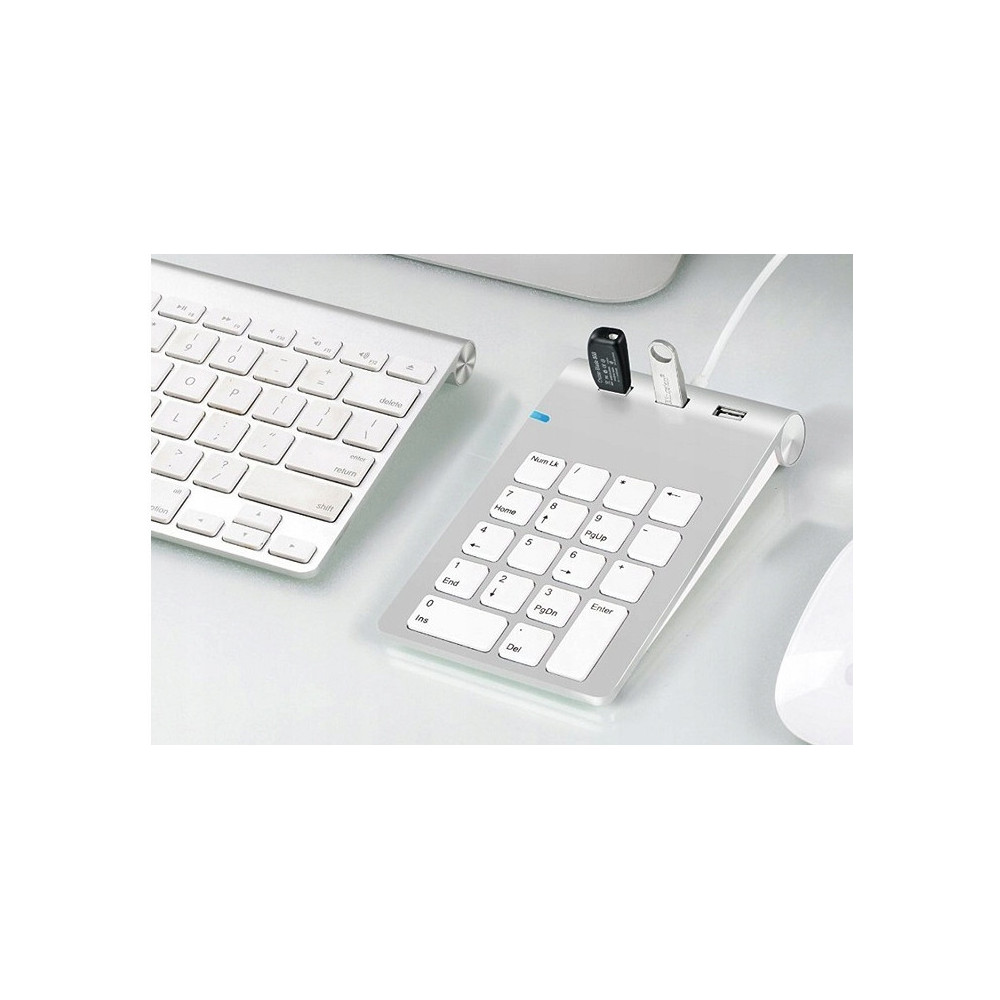 MINI ALUMINIOWA PRZEWODOWA KLAWIATURA NUMERYCZNA