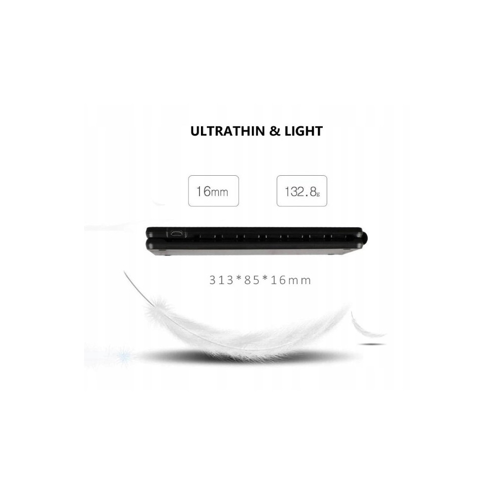 KLAWIATURA BLUETOOTH SKŁADANA PRZENOŚNA CZARNA