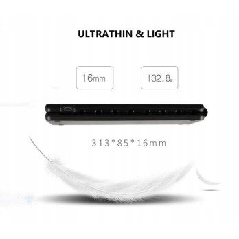 KLAWIATURA BLUETOOTH SKŁADANA PRZENOŚNA CZARNA