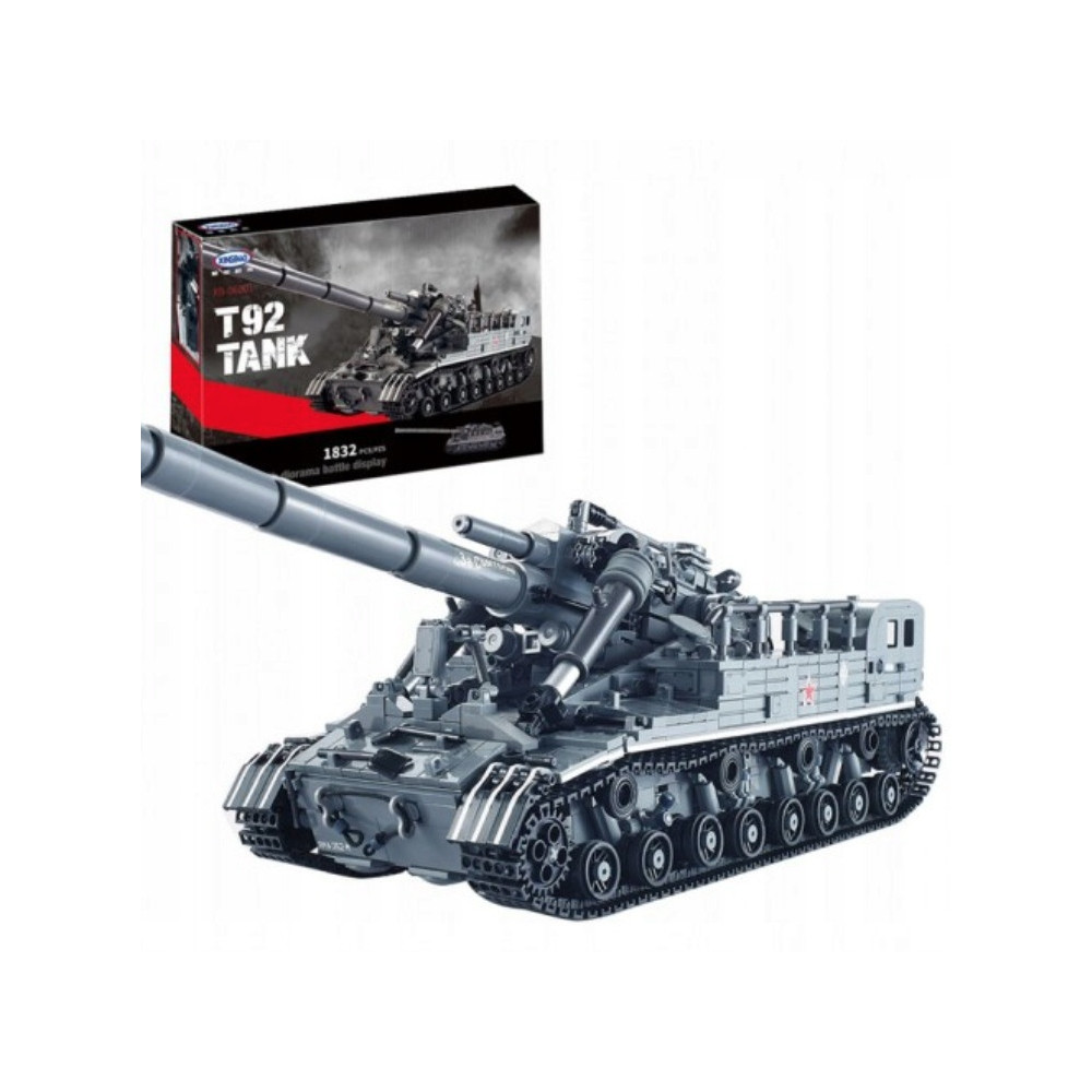 KLOCKI DUŻY RUSKI CZOŁG T92 WOJSKO ARMATA DZIAŁO