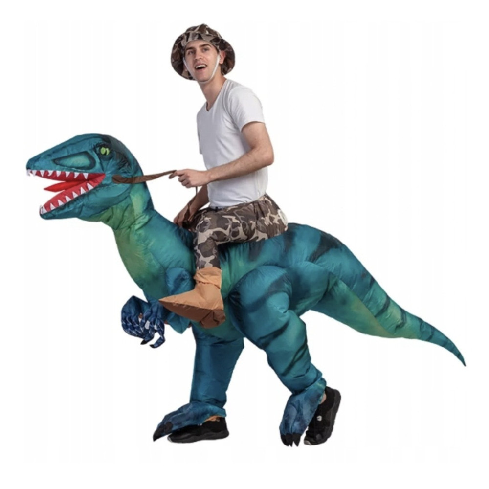 PRZEBRANIE DMUCHANY STRÓJ DINOZAUR 160-190 cm