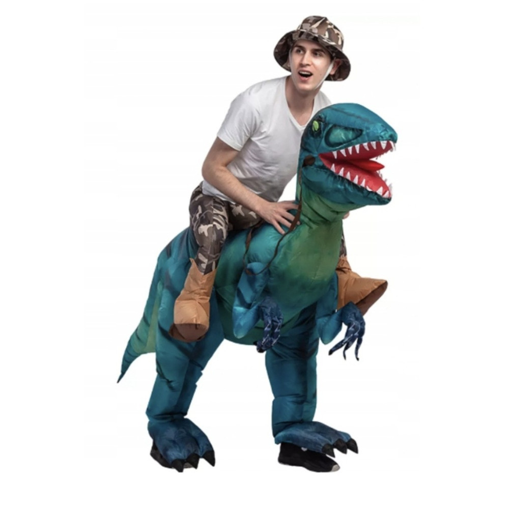 PRZEBRANIE DMUCHANY STRÓJ DINOZAUR 160-190 cm