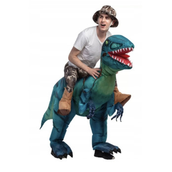 PRZEBRANIE DMUCHANY STRÓJ DINOZAUR 160-190 cm