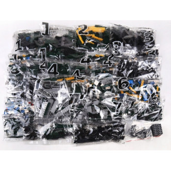 KLOCKI POCIĄG LOKOMOTYWA SPALINOWA NJ2 PILOT MOULD KING