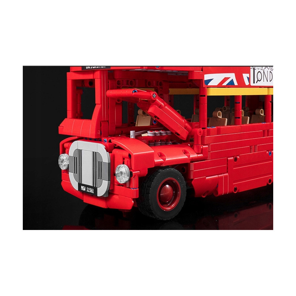 KLOCKI CZERWONY AUTOBUS PIĘTROWY LONDYN ZESTAW DO ZŁOŻENIA 1663 KLOCKÓW