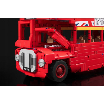 KLOCKI CZERWONY AUTOBUS PIĘTROWY LONDYN ZESTAW DO ZŁOŻENIA 1663 KLOCKÓW