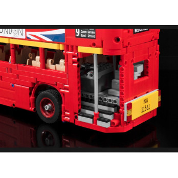 KLOCKI CZERWONY AUTOBUS PIĘTROWY LONDYN ZESTAW DO ZŁOŻENIA 1663 KLOCKÓW