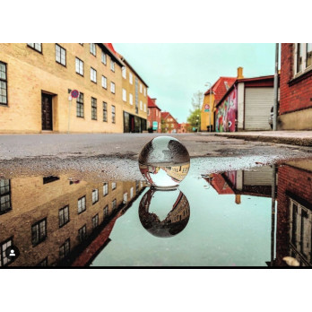 SZKLANA KRYSZTAŁOWA KULA 6CM DO ZDJĘĆ PREZENT FOTO
