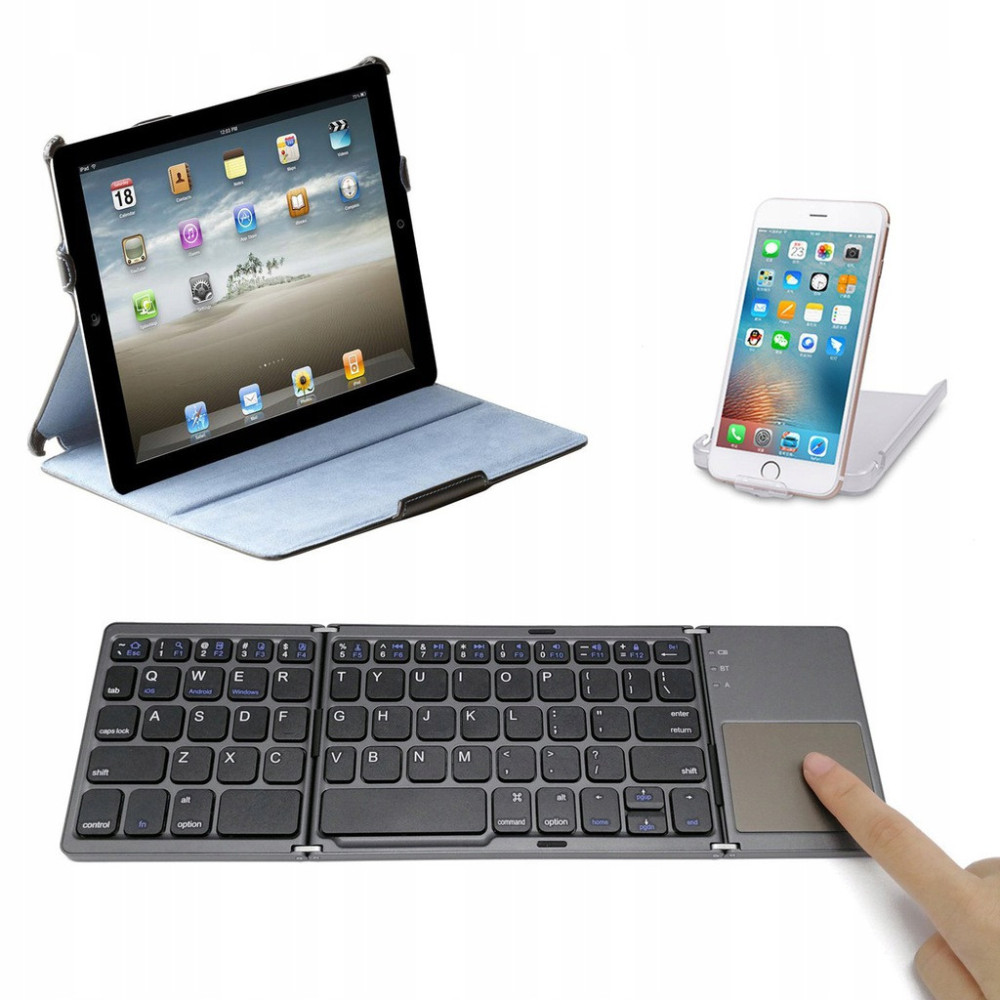 KLAWIATURA BEZPRZEWODOWA BLUETOOTH TOUCHPAD SMART
