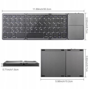 KLAWIATURA BEZPRZEWODOWA BLUETOOTH TOUCHPAD SMART