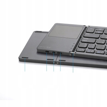 KLAWIATURA BEZPRZEWODOWA BLUETOOTH TOUCHPAD SMART