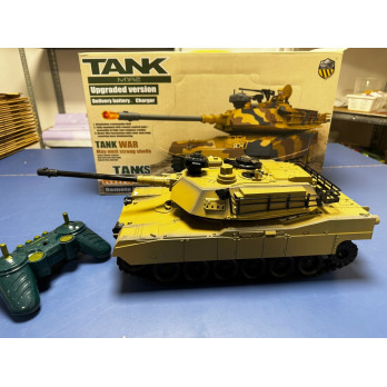 DUŻY RC CZOŁG ZDALNIE STEROWANY M1A2 ABRAMS STRZELAJĄCY KULKAMI ODGŁOSY