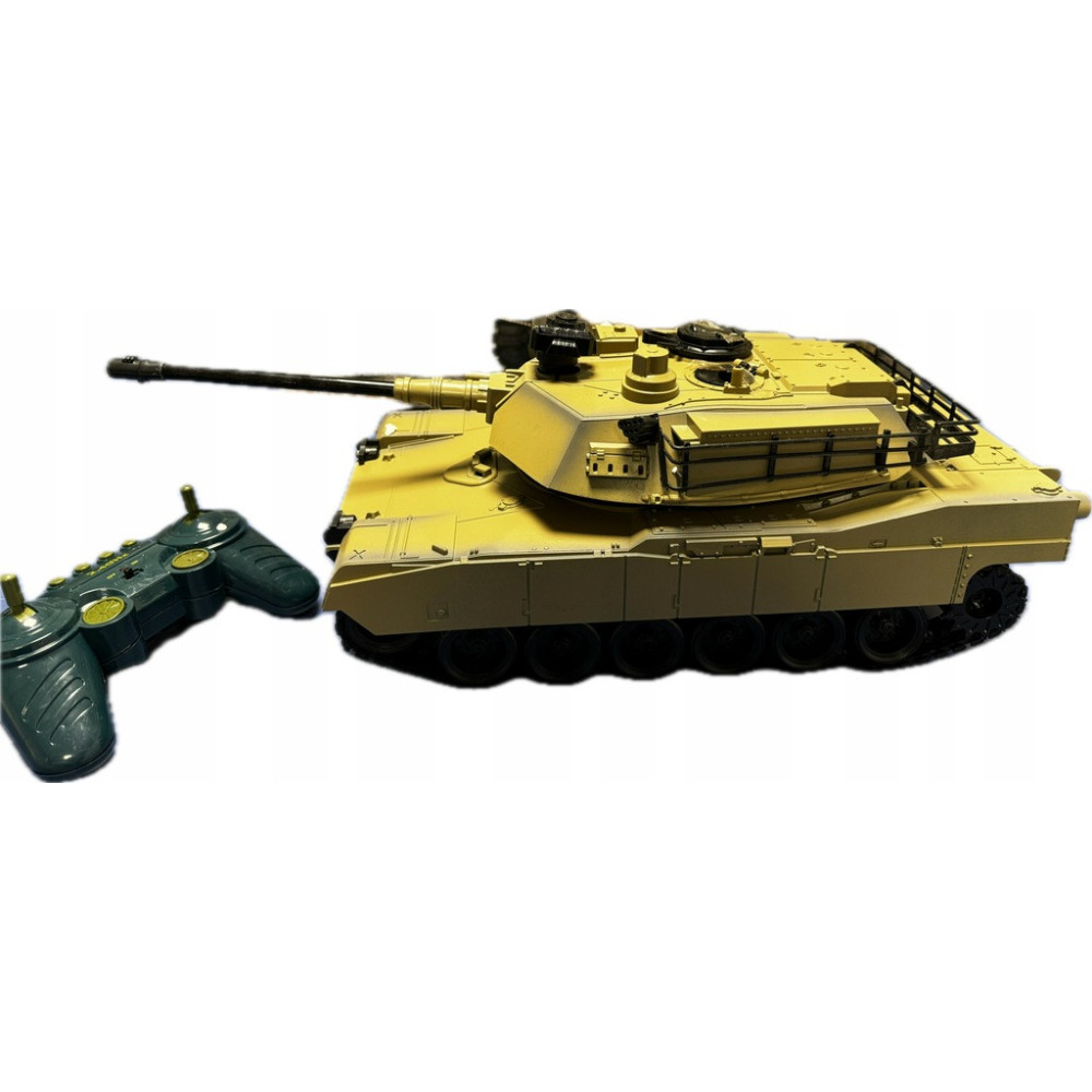 DUŻY RC CZOŁG ZDALNIE STEROWANY M1A2 ABRAMS STRZELAJĄCY KULKAMI ODGŁOSY