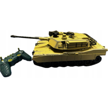 DUŻY RC CZOŁG ZDALNIE STEROWANY M1A2 ABRAMS STRZELAJĄCY KULKAMI ODGŁOSY