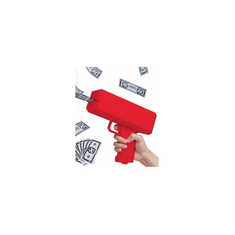 MONEY GUN PISTOLET STRZELAJĄCY PIENIĘDZMI PREZENT