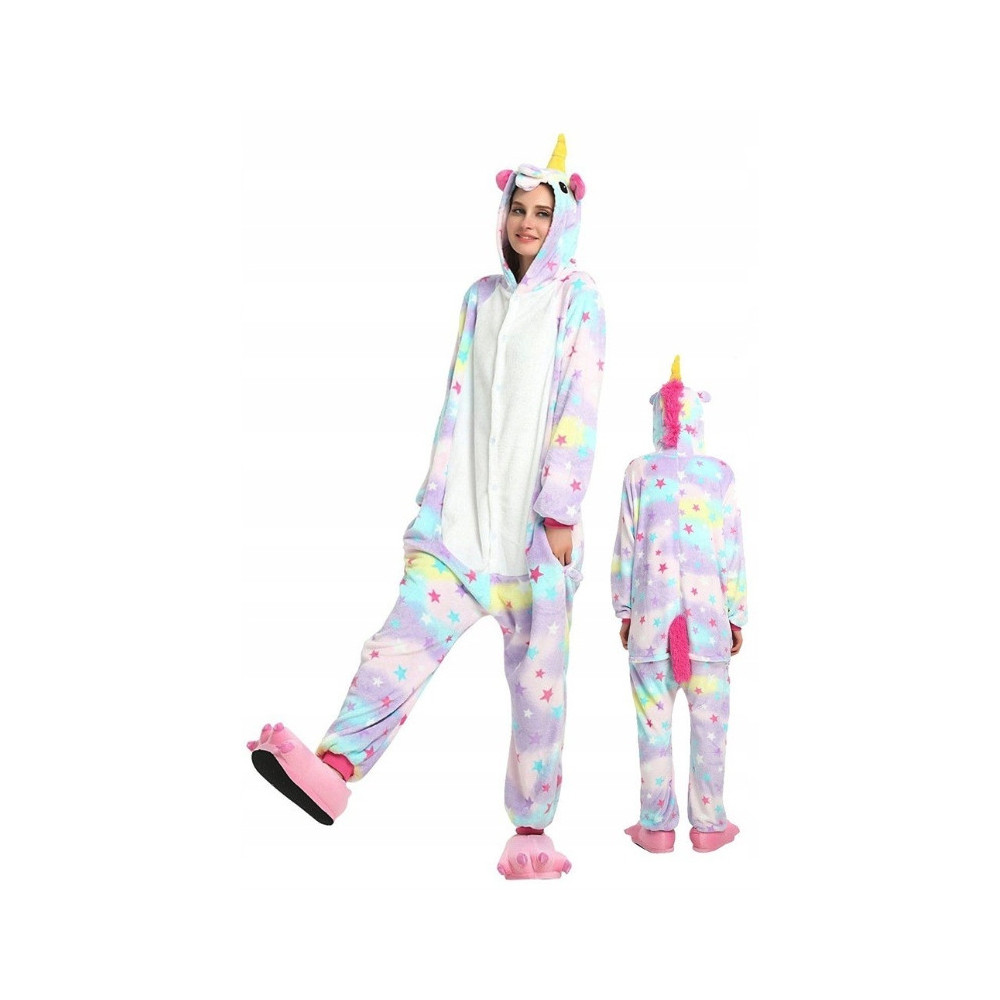 ONESIE JEDNOROŻEC UNICORN TĘCZOWY GWIAZDKI S