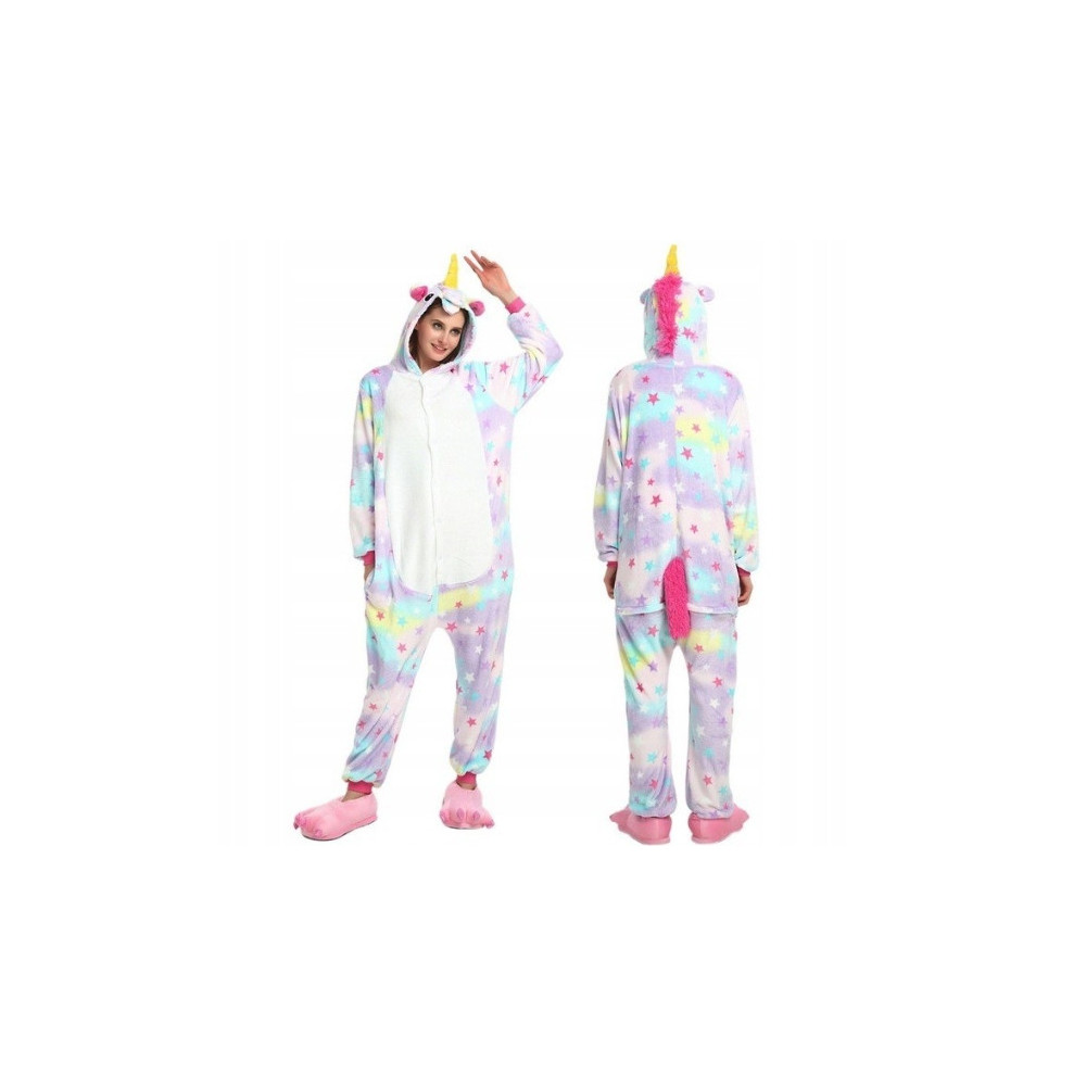 ONESIE JEDNOROŻEC UNICORN TĘCZOWY GWIAZDKI S