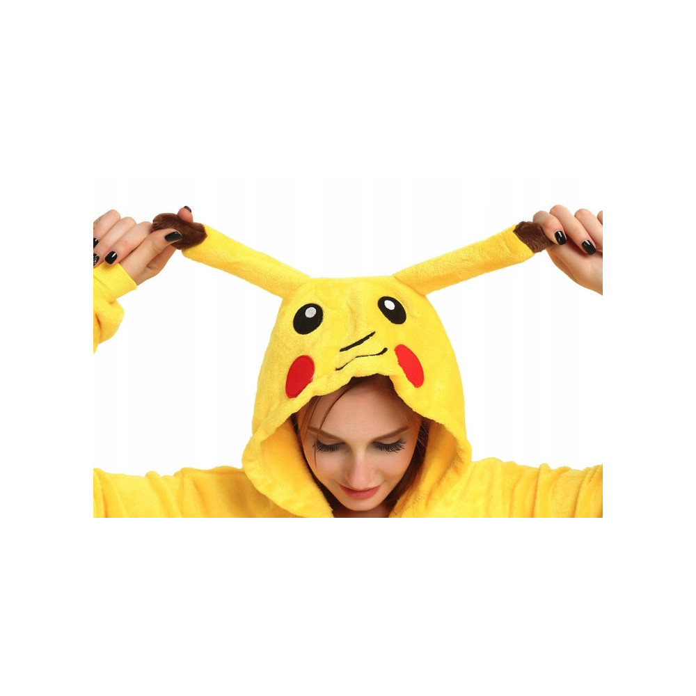 PIKACHU ONESIE PIŻAMA DRES KOSTIUM KIGURUMI S