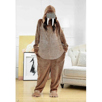 MORS FOKA ONESIE KOMBINEZON BRĄZOWY KIGURUMI M